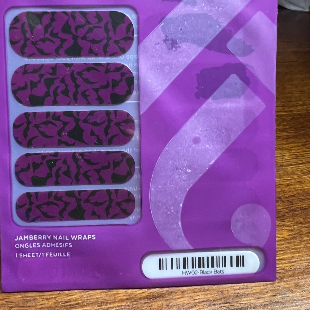 Jamberry - Black Bats - NWT